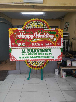 Papan Bunga Wedding Outdoor Cibinong
